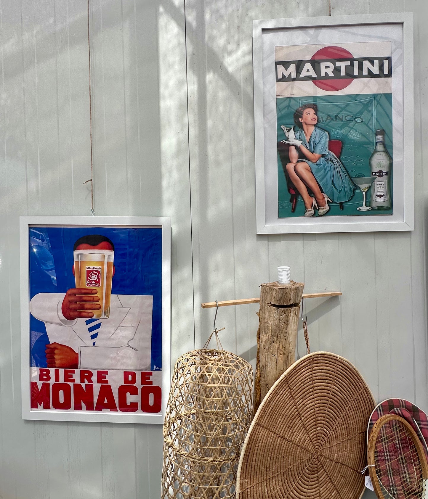 Affiche encadrée publicitaire Bière de Monaco Pierre Belenger