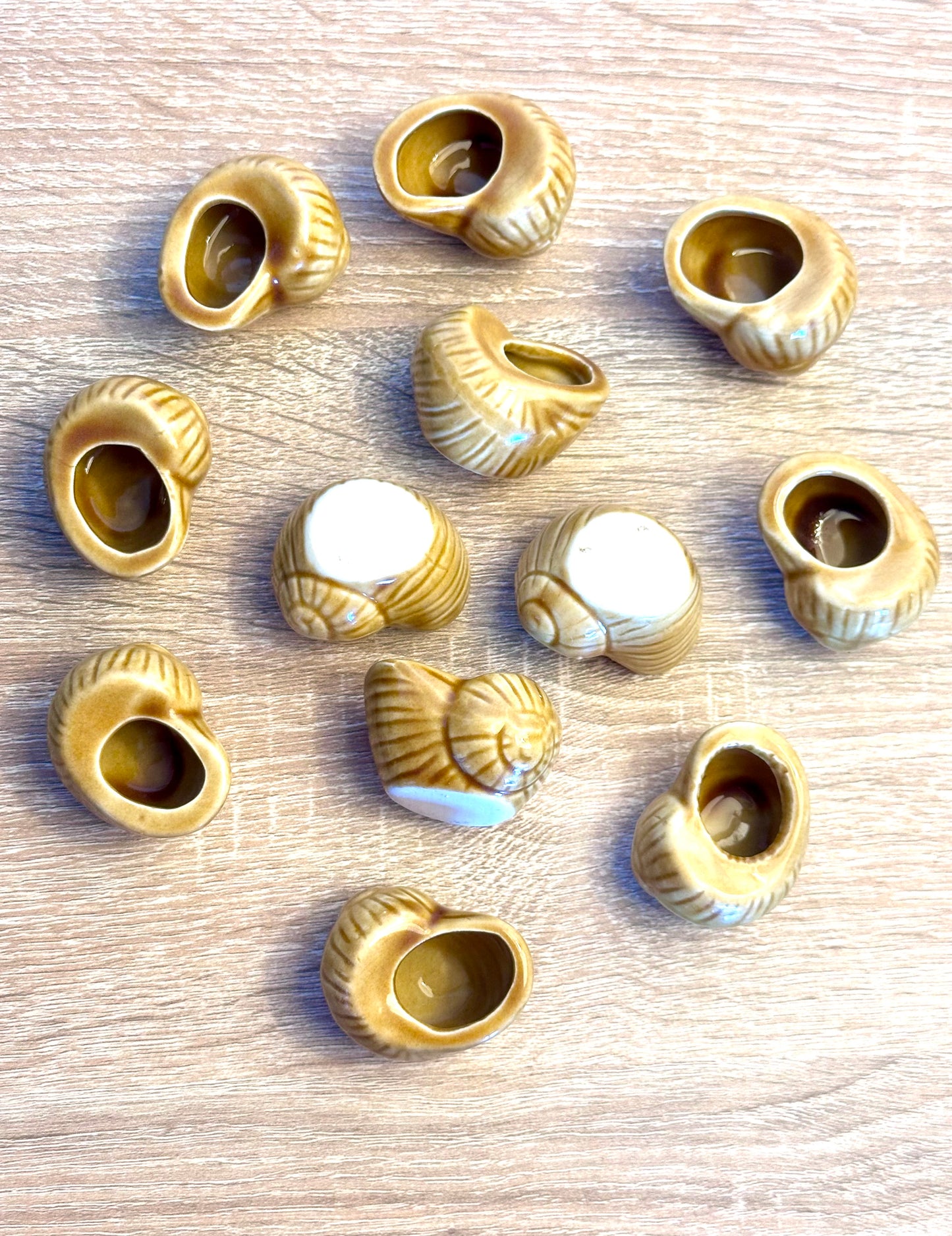 La course des escargots en céramique
