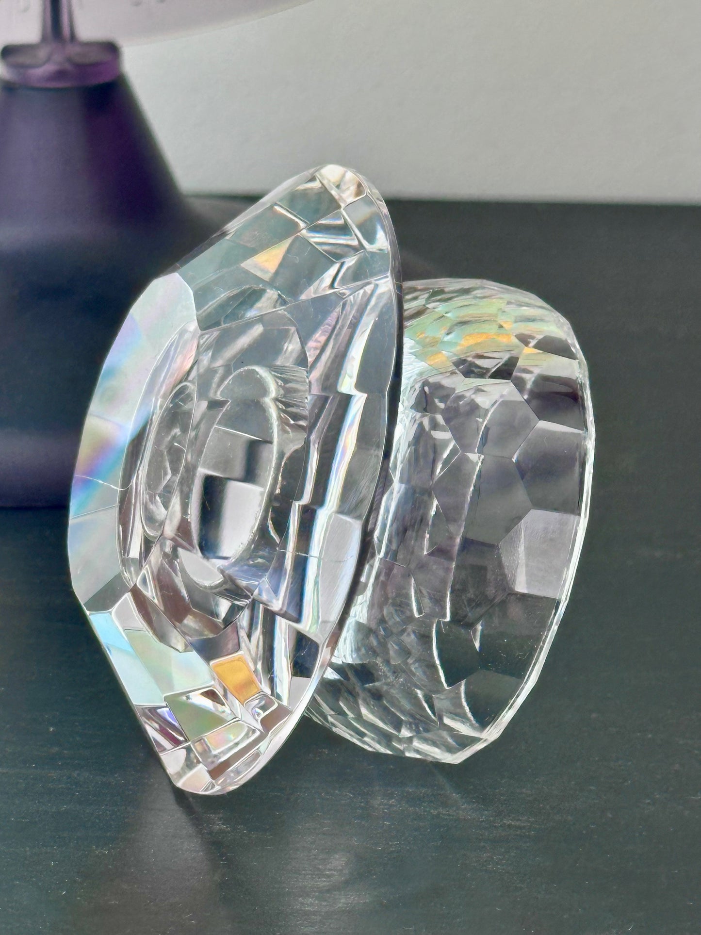 Bougeoir en cristal