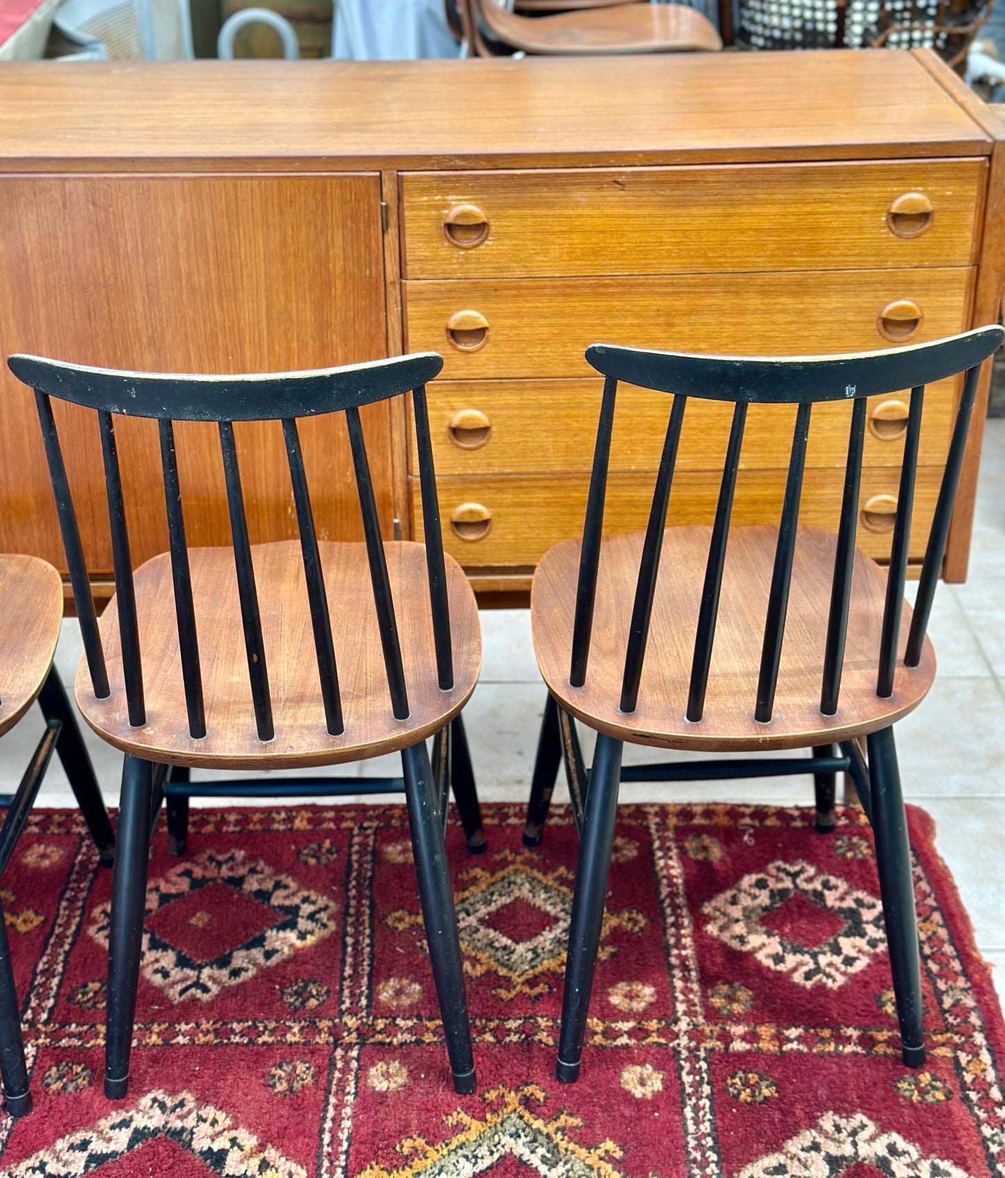4 chaises Nasto pour Nassjo Stölfabrik 1960
