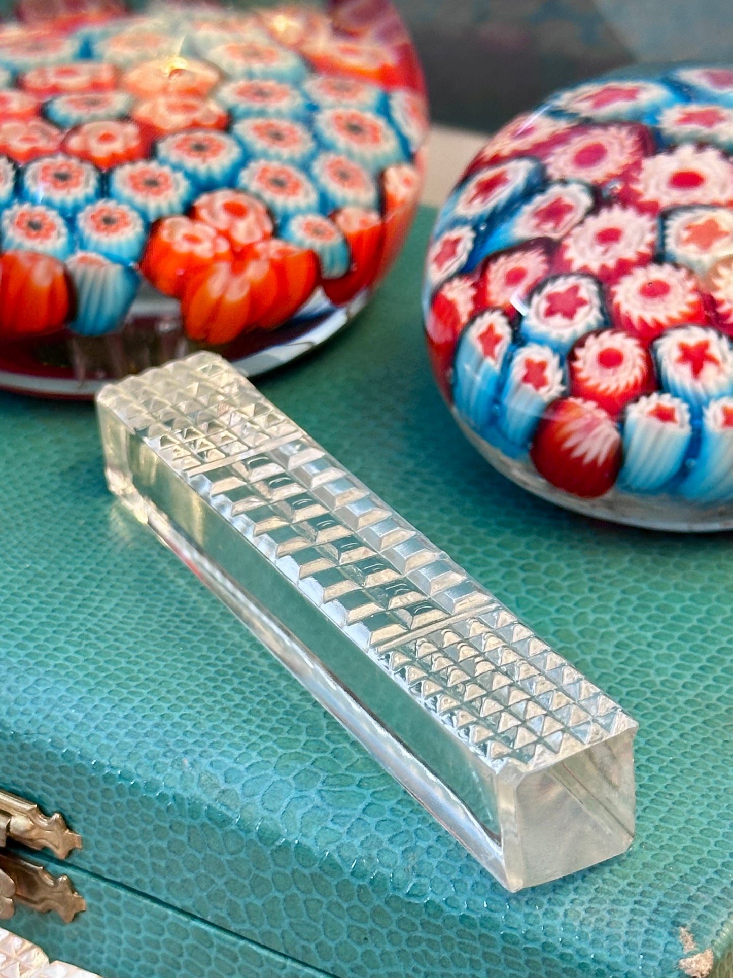 Coffret de 12 porte-couteaux en cristal