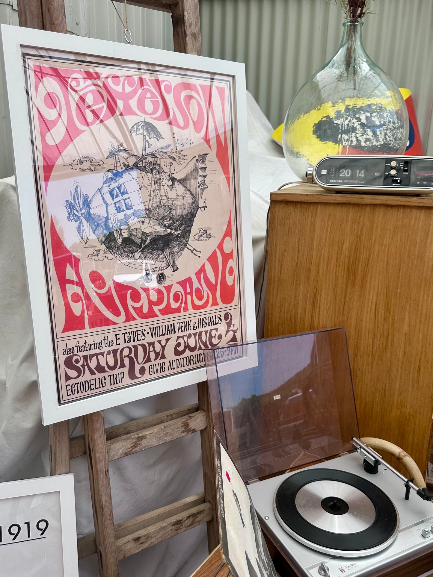 Affiche encadrée concert Jefferson Airplane 1966