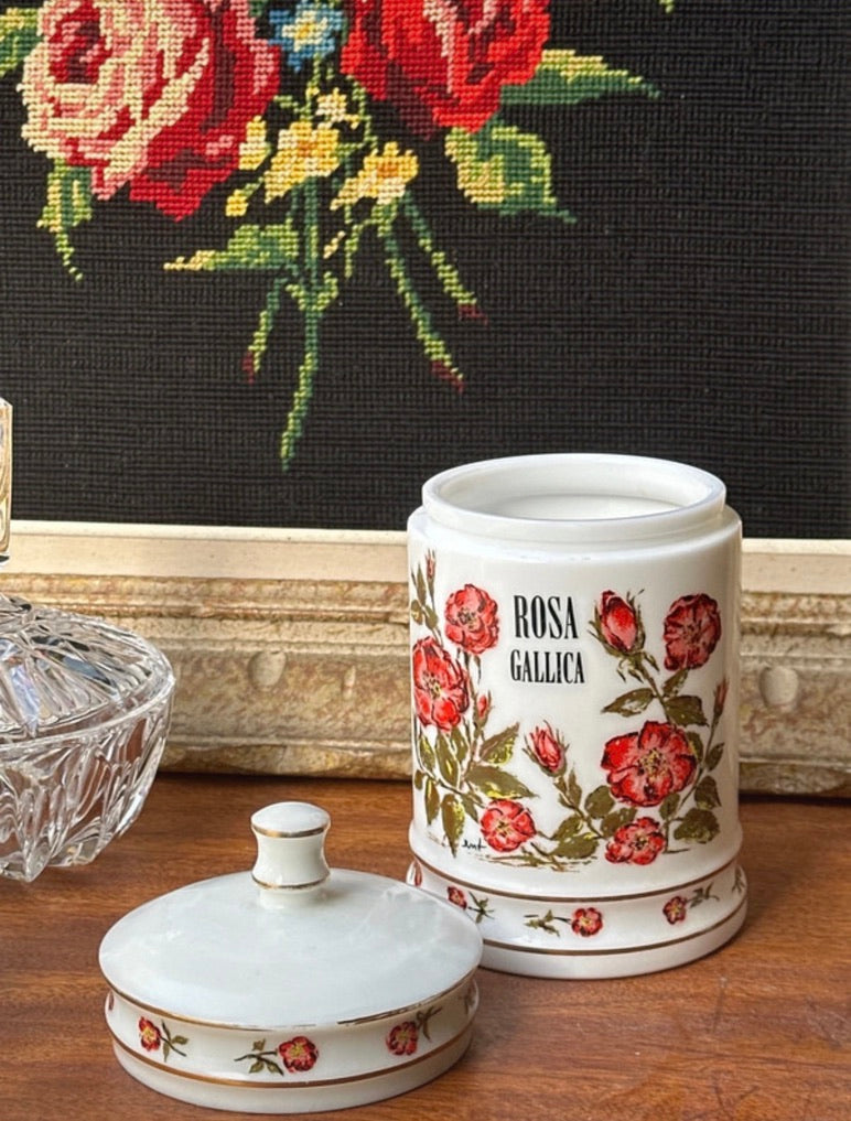 Ancien pot d'apothicaire Rosa Gallica