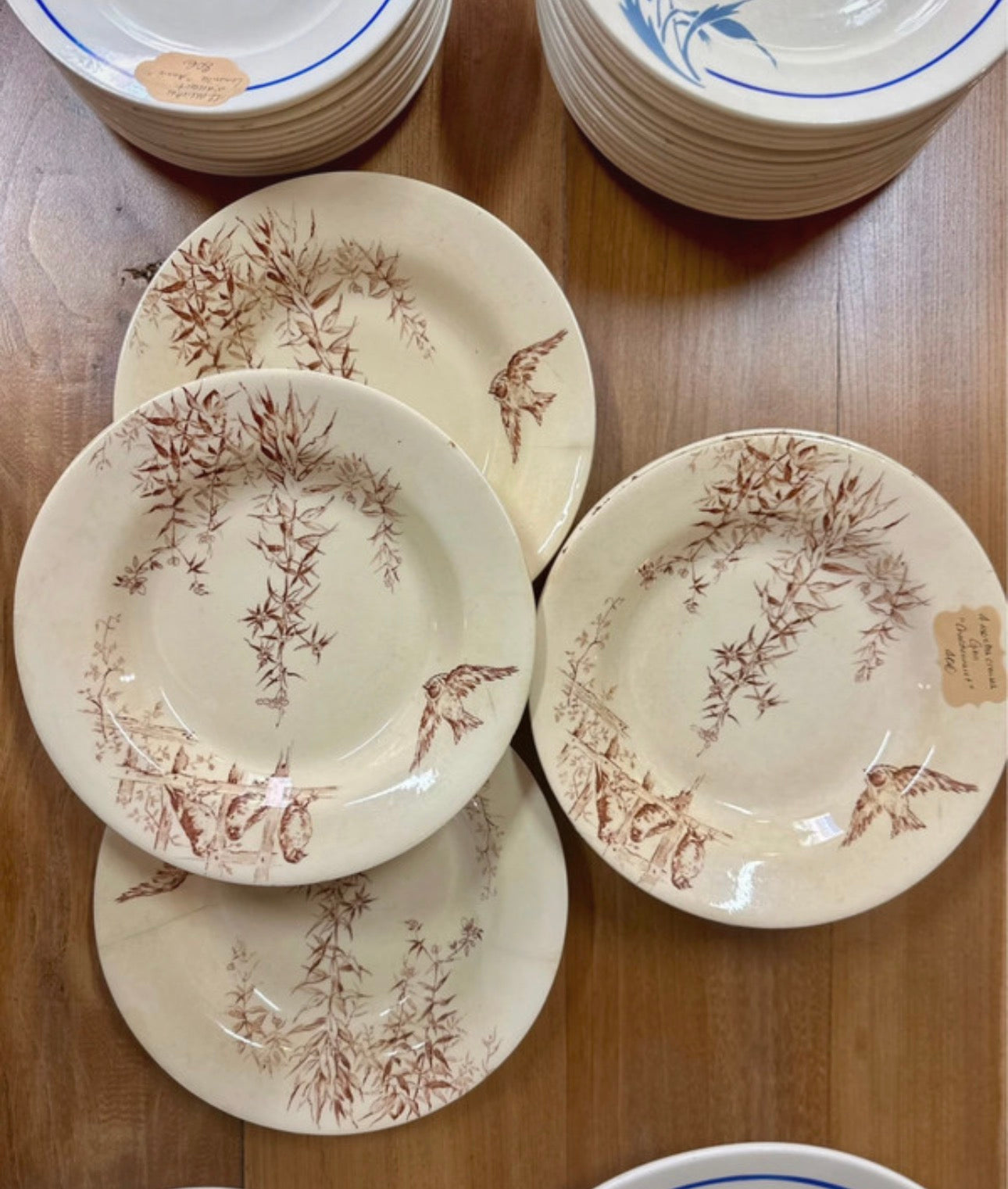 4 assiettes à soupe Gien