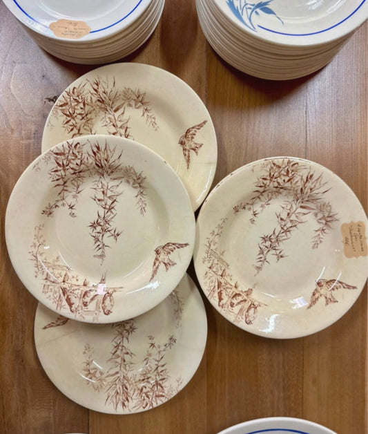 4 assiettes à soupe Gien