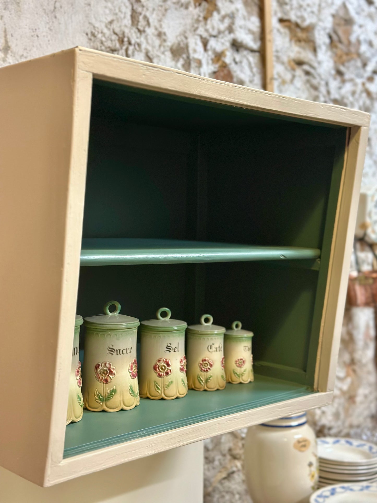 Buffet de cuisine Italien en bois années 50-60