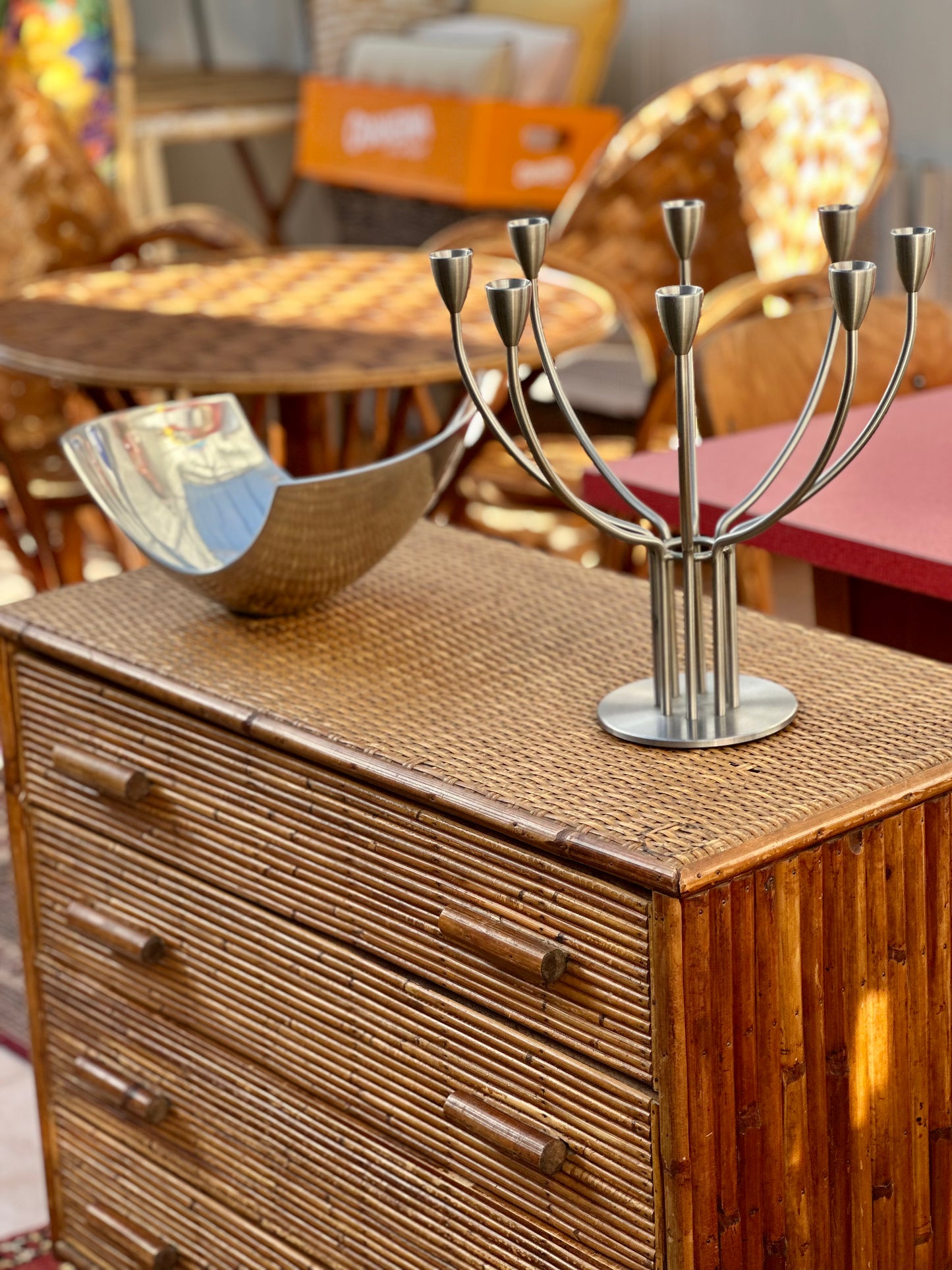 Coupe aluminium poli années 80