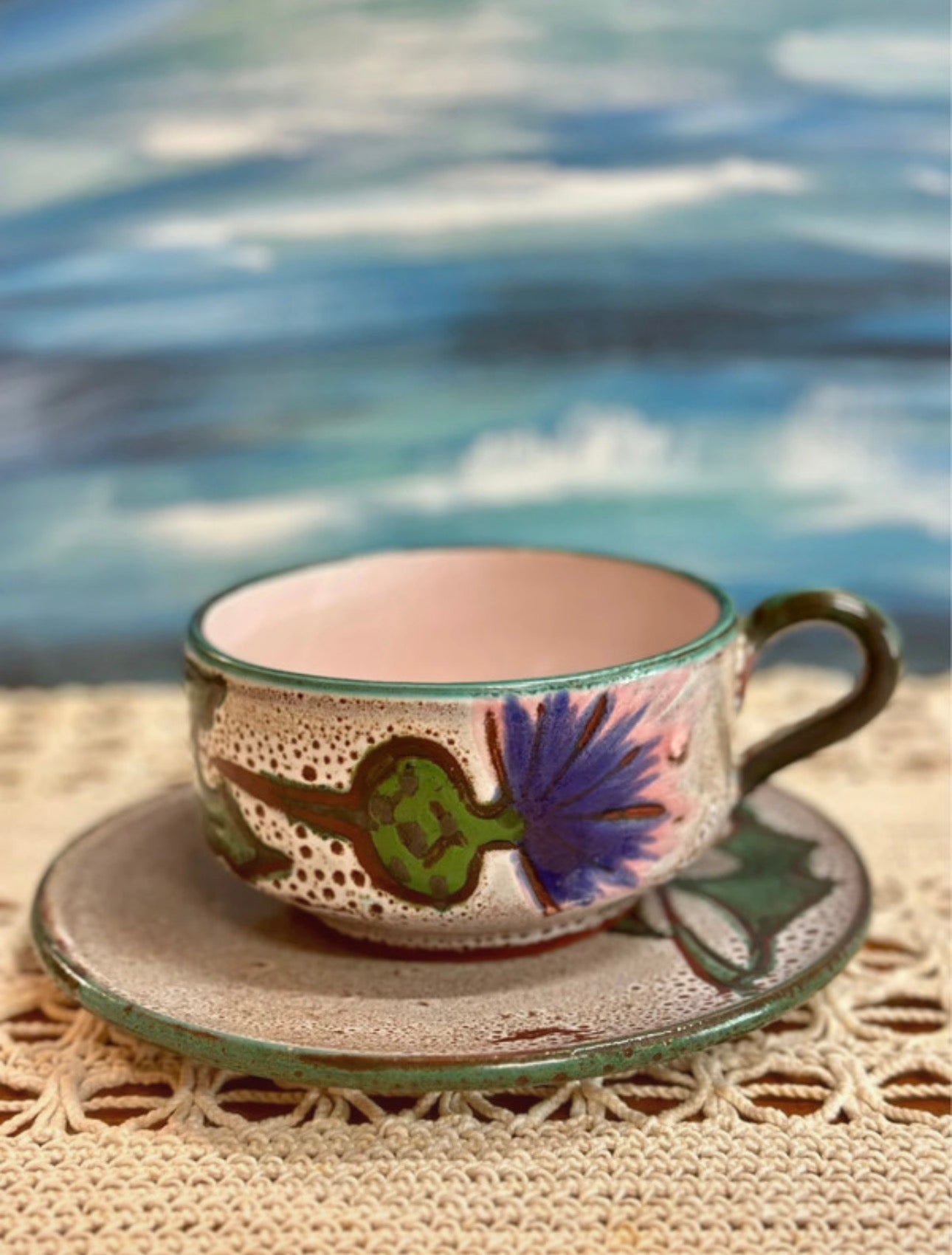 Tasse et soucoupe Vallauris