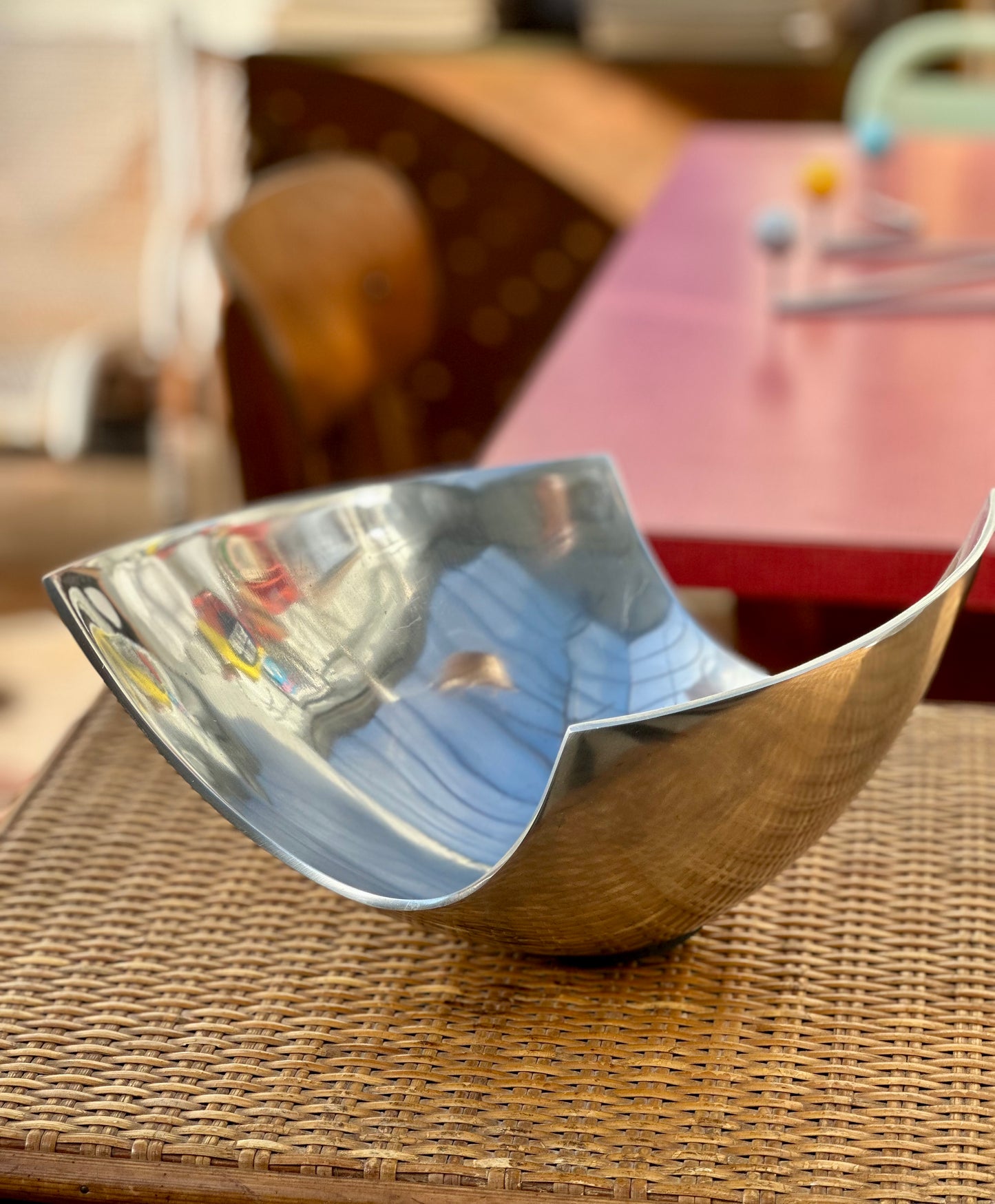 Coupe aluminium poli années 80