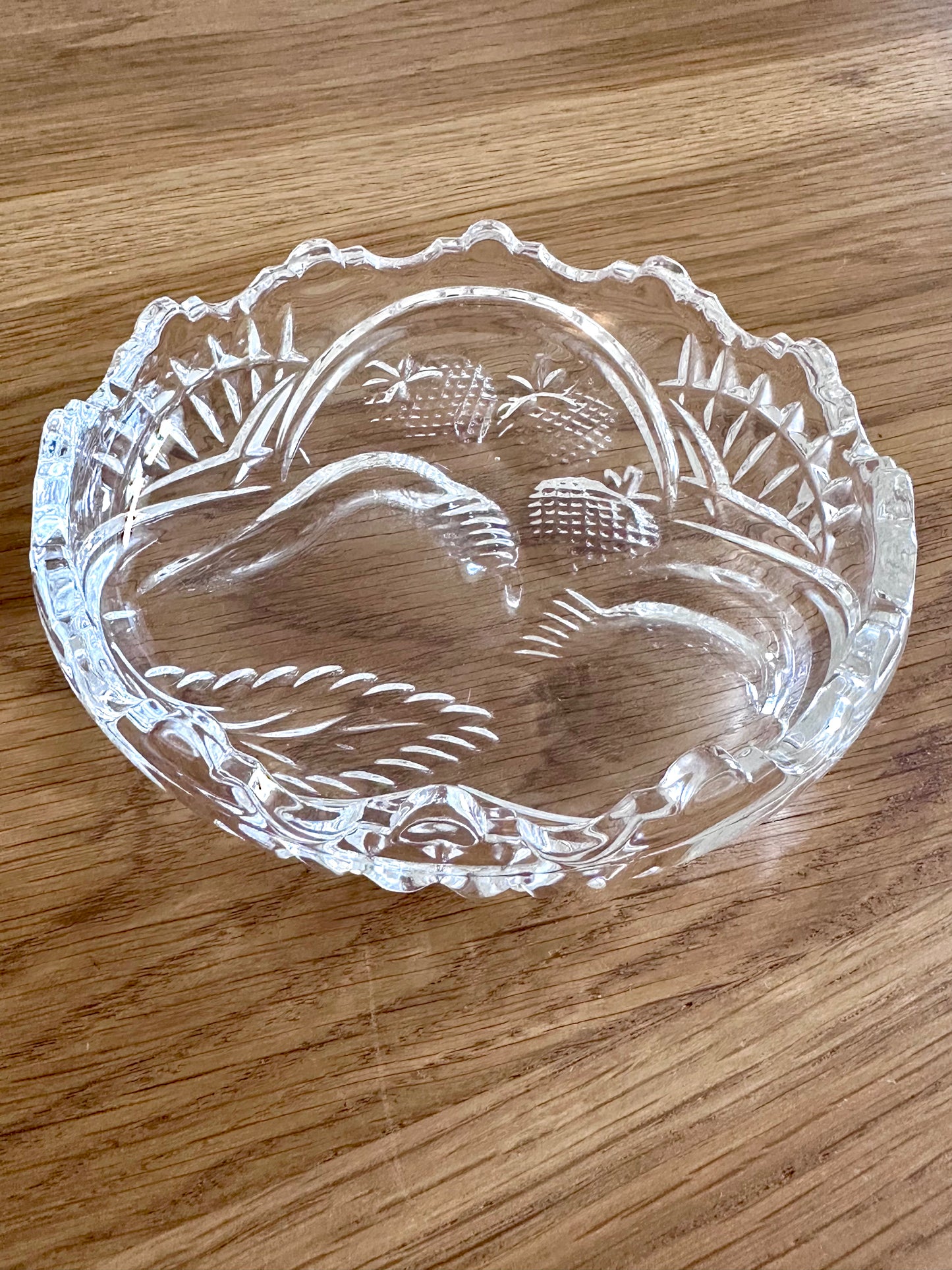 Trio de cendriers en verre