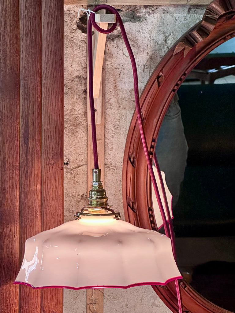Baladeuse opaline rose