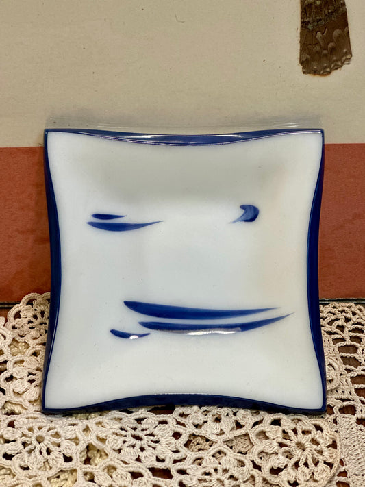 Coupelle publicitaire en opaline Bernard Gilbert