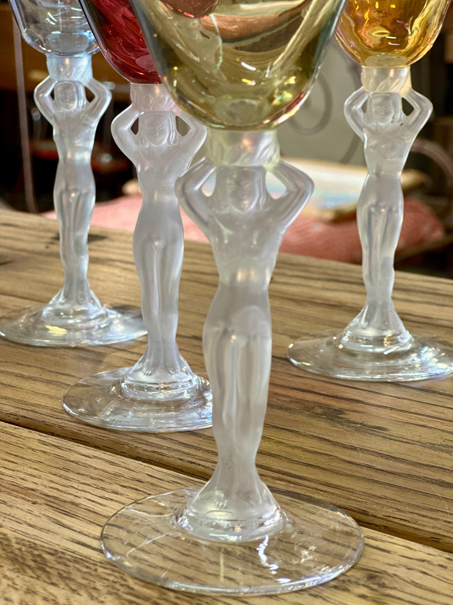 7 verres à pied Venus Cristallerie de Bayel