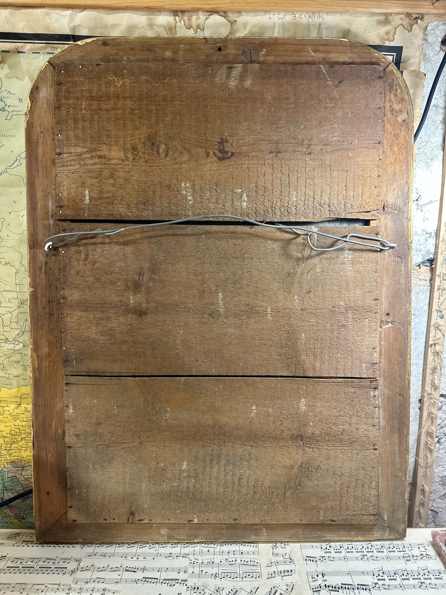 Miroir Louis Philippe doré