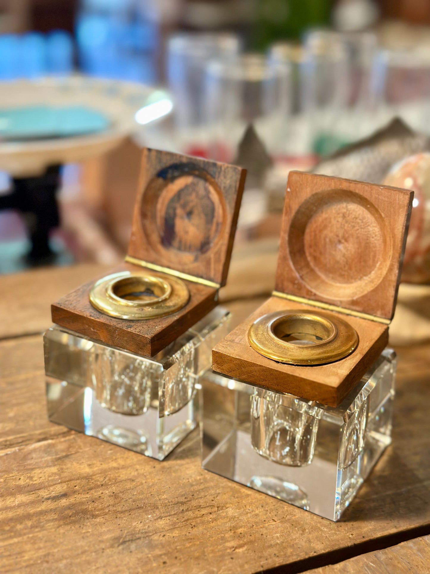 Paire d'encriers Art Deco