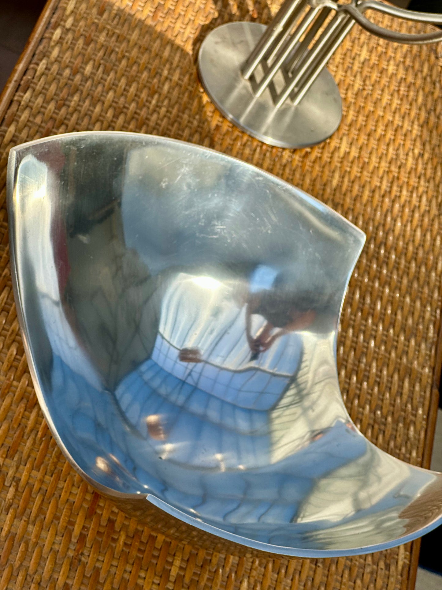 Coupe aluminium poli années 80