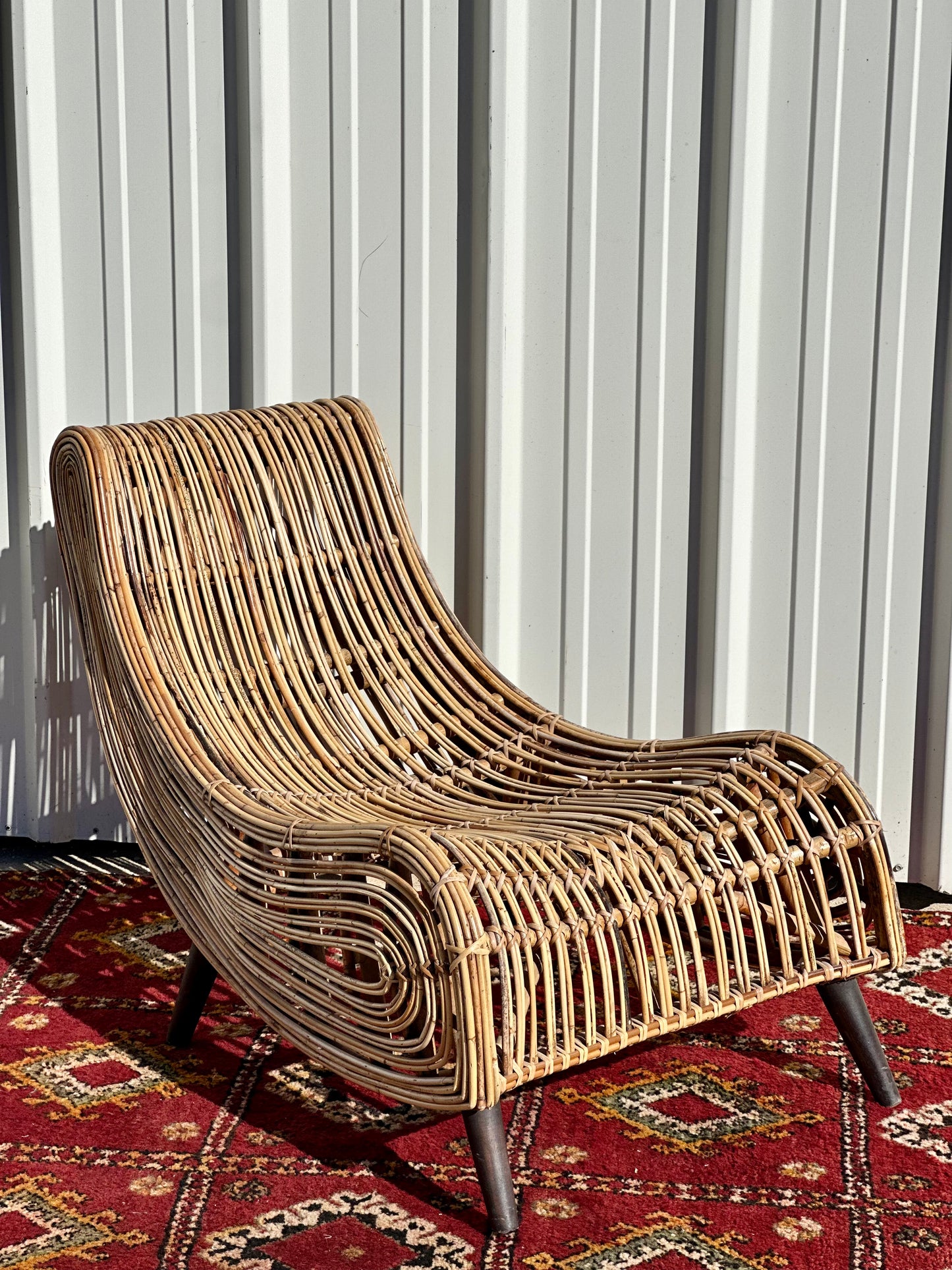 Lounge chair rotin Fauteuil relax