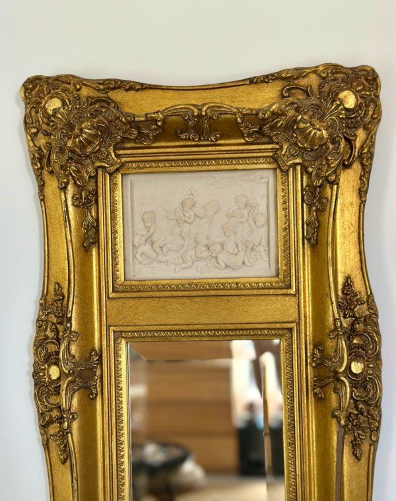 Paire de miroirs biseautés trumeaux
