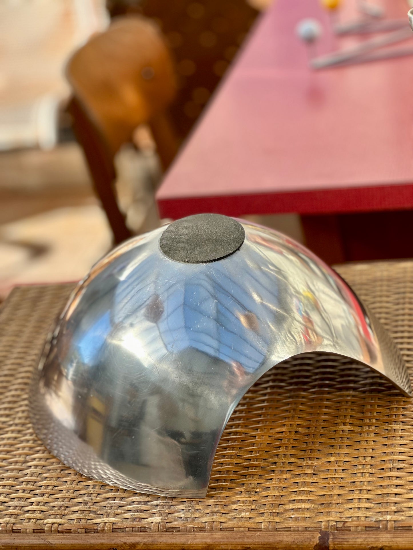 Coupe aluminium poli années 80