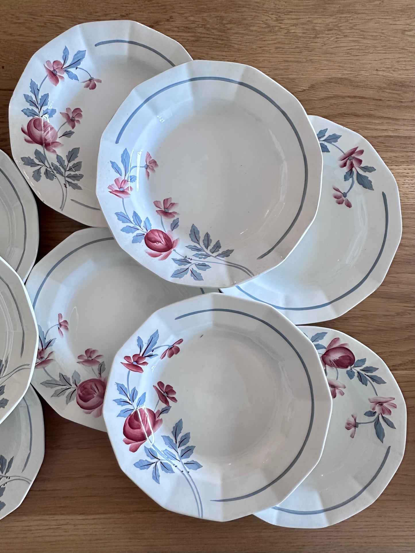 9 assiettes creuses Ceranord Saint-Amand
