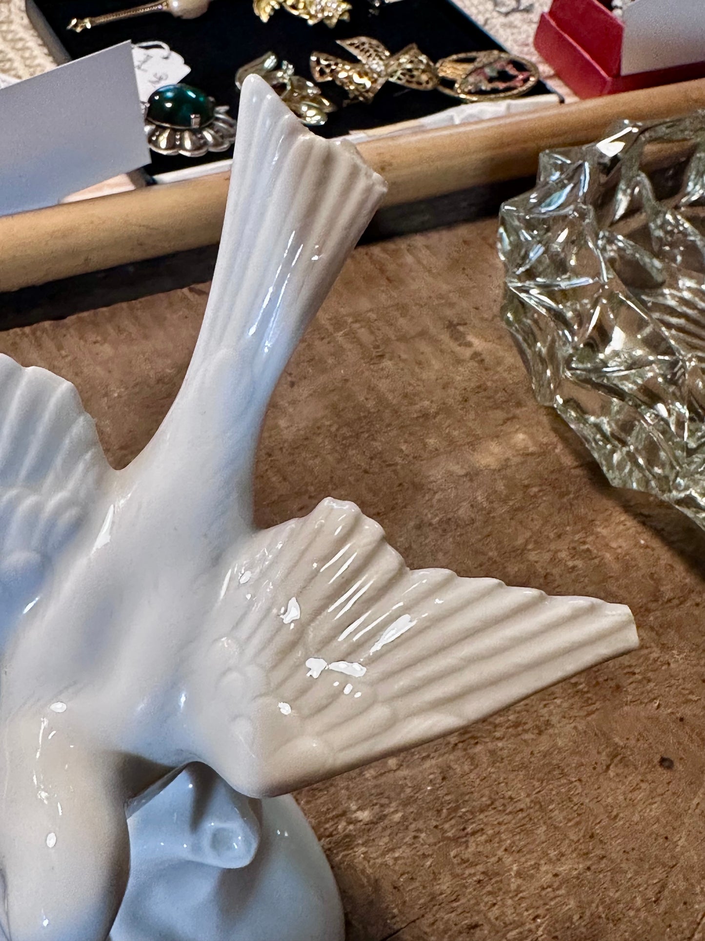 Couple d’oiseaux en porcelaine