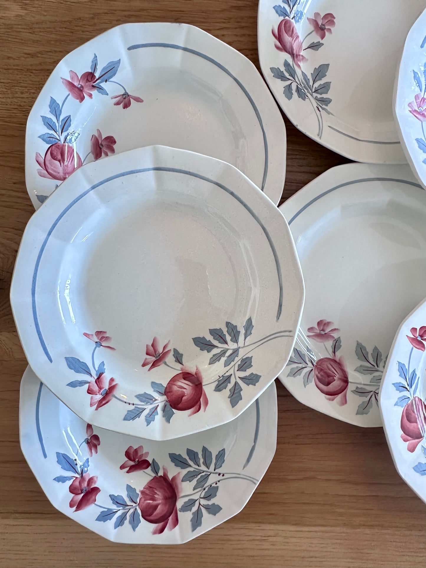 9 assiettes creuses Ceranord Saint-Amand