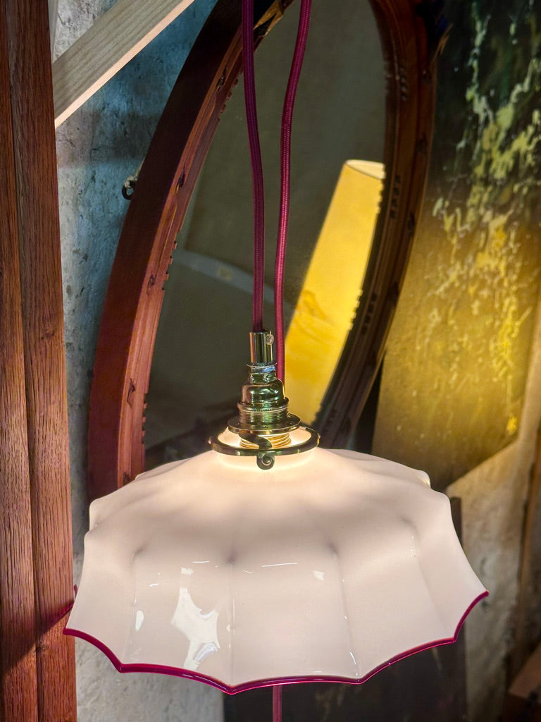 Baladeuse opaline rose