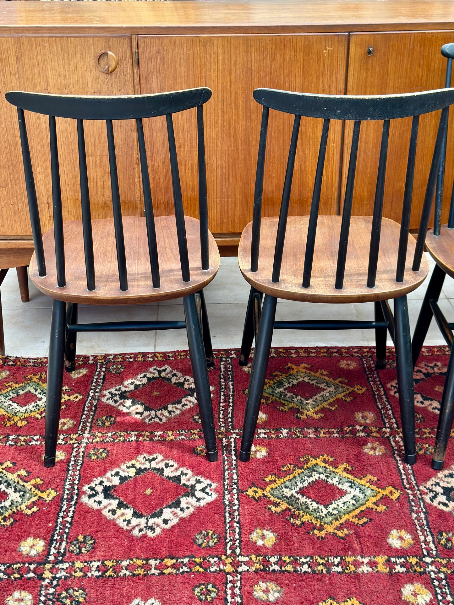 4 chaises Nasto pour Nassjo Stölfabrik 1960