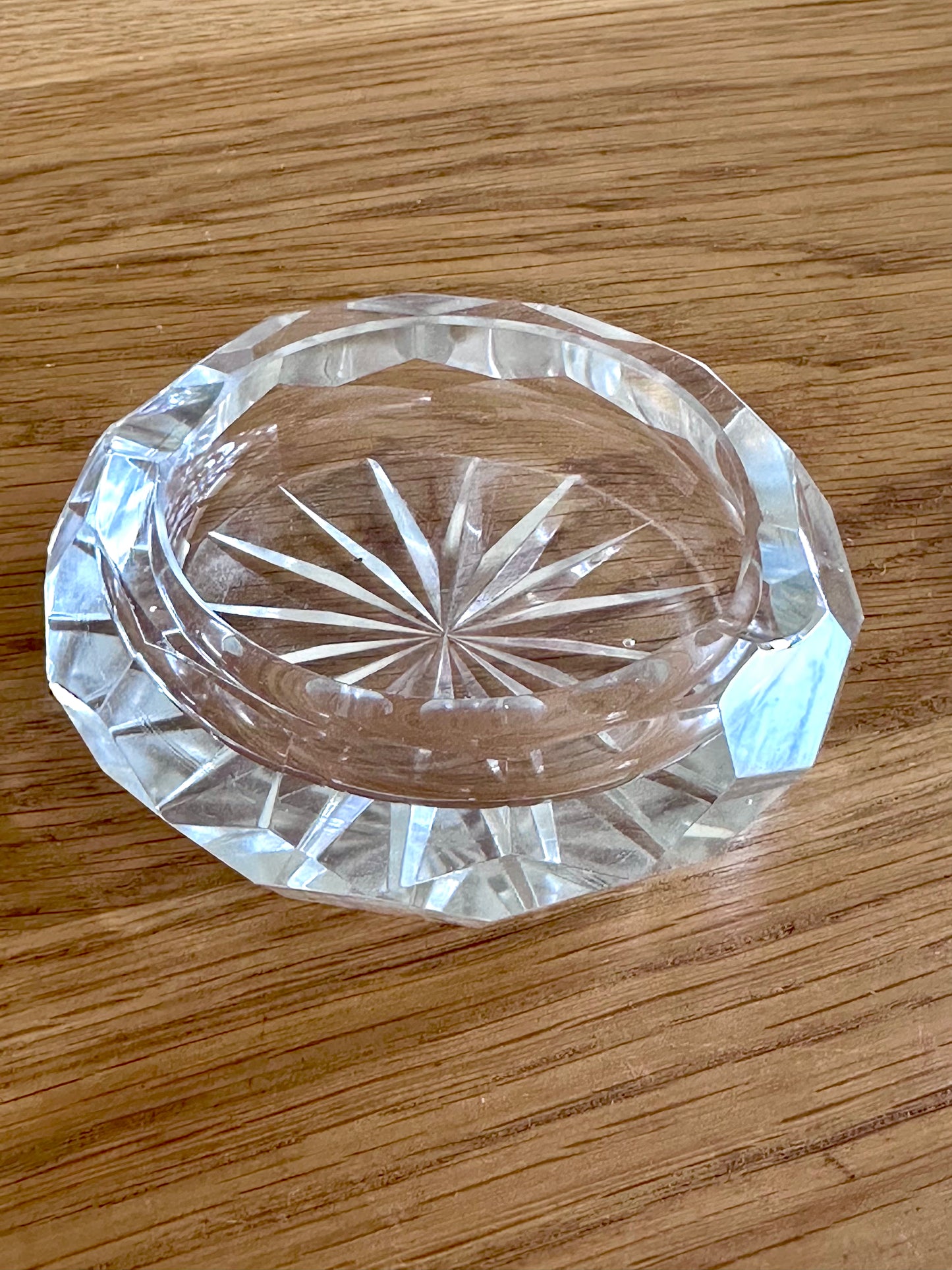 Trio de cendriers en verre
