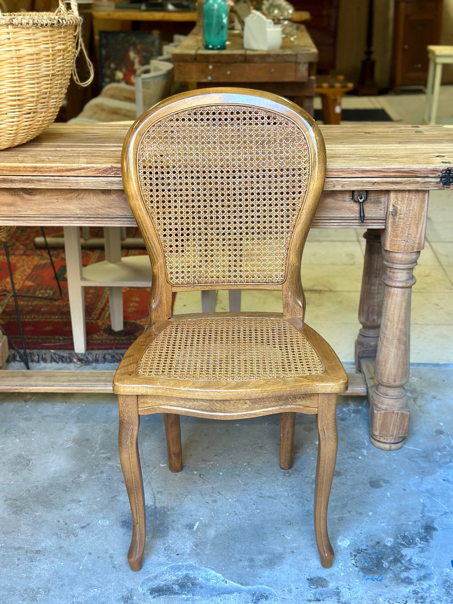 Chaises cannées vintage années 70-80