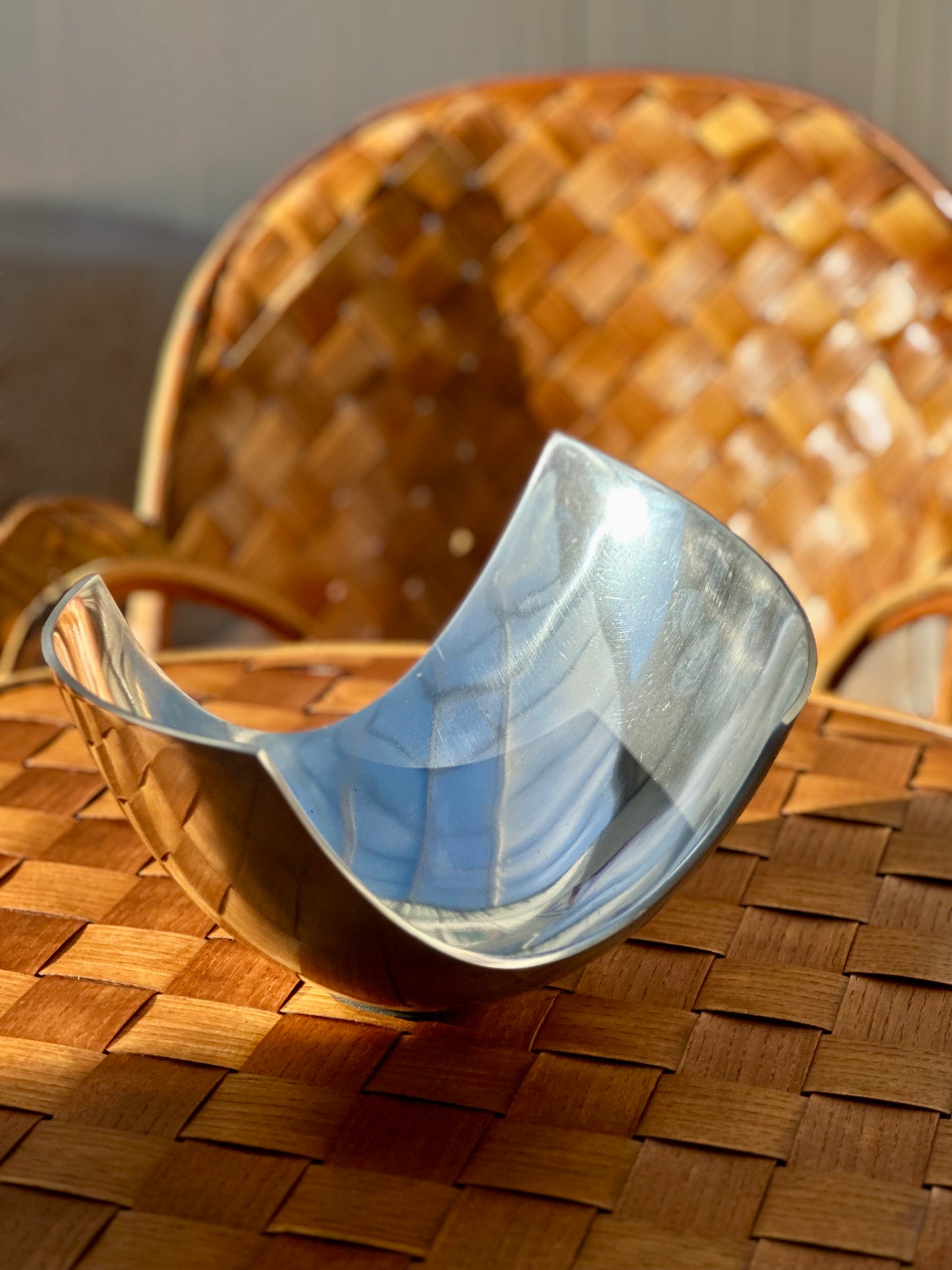 Coupe aluminium poli années 80