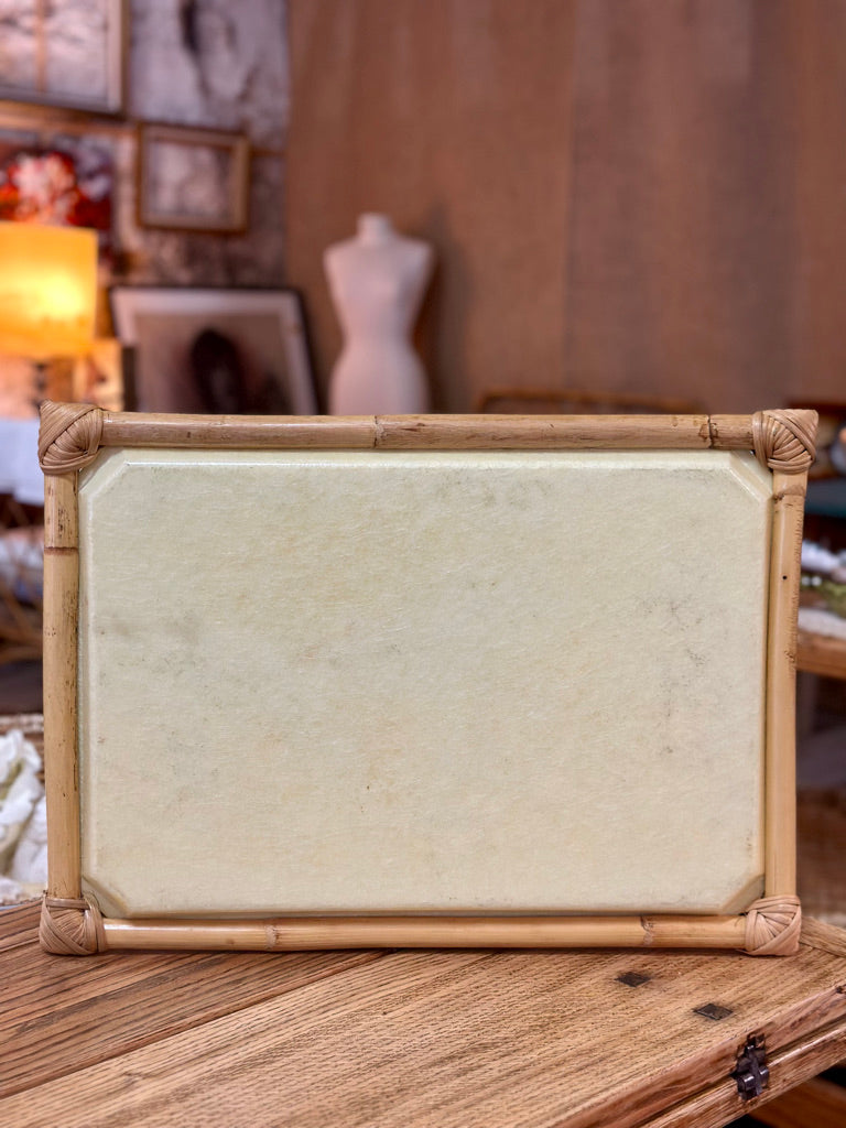 Plateau rotin & fibre de verre Ana M.Vogel