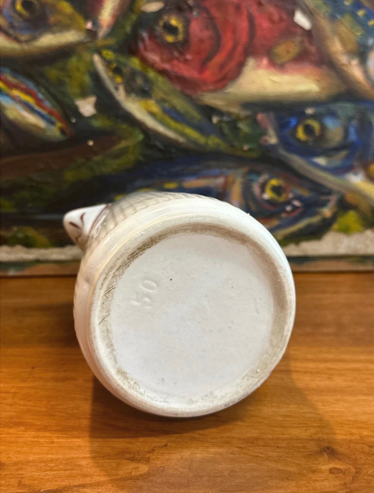 Pot à lait ancien cannelé