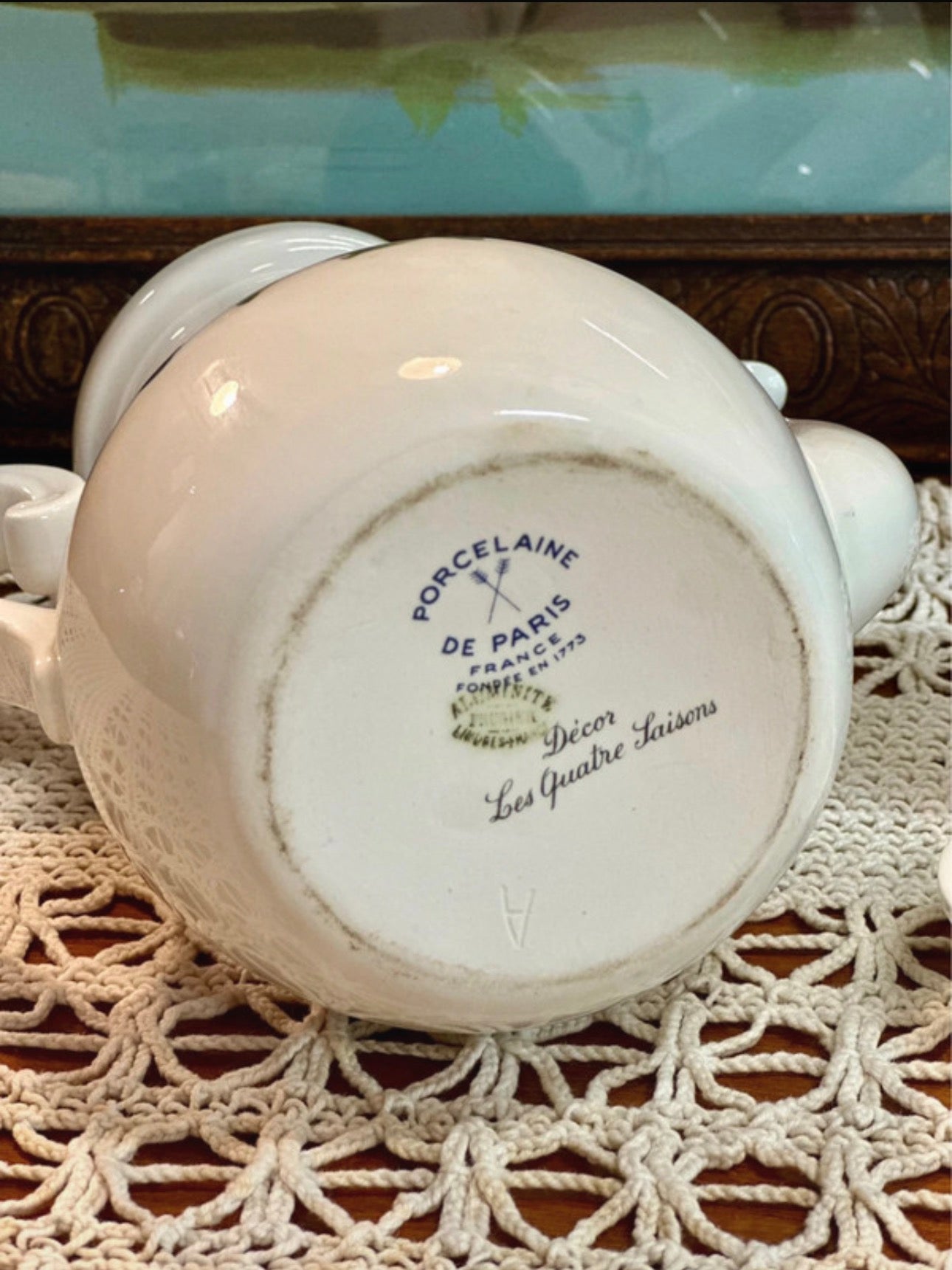 Théière porcelaine de Paris