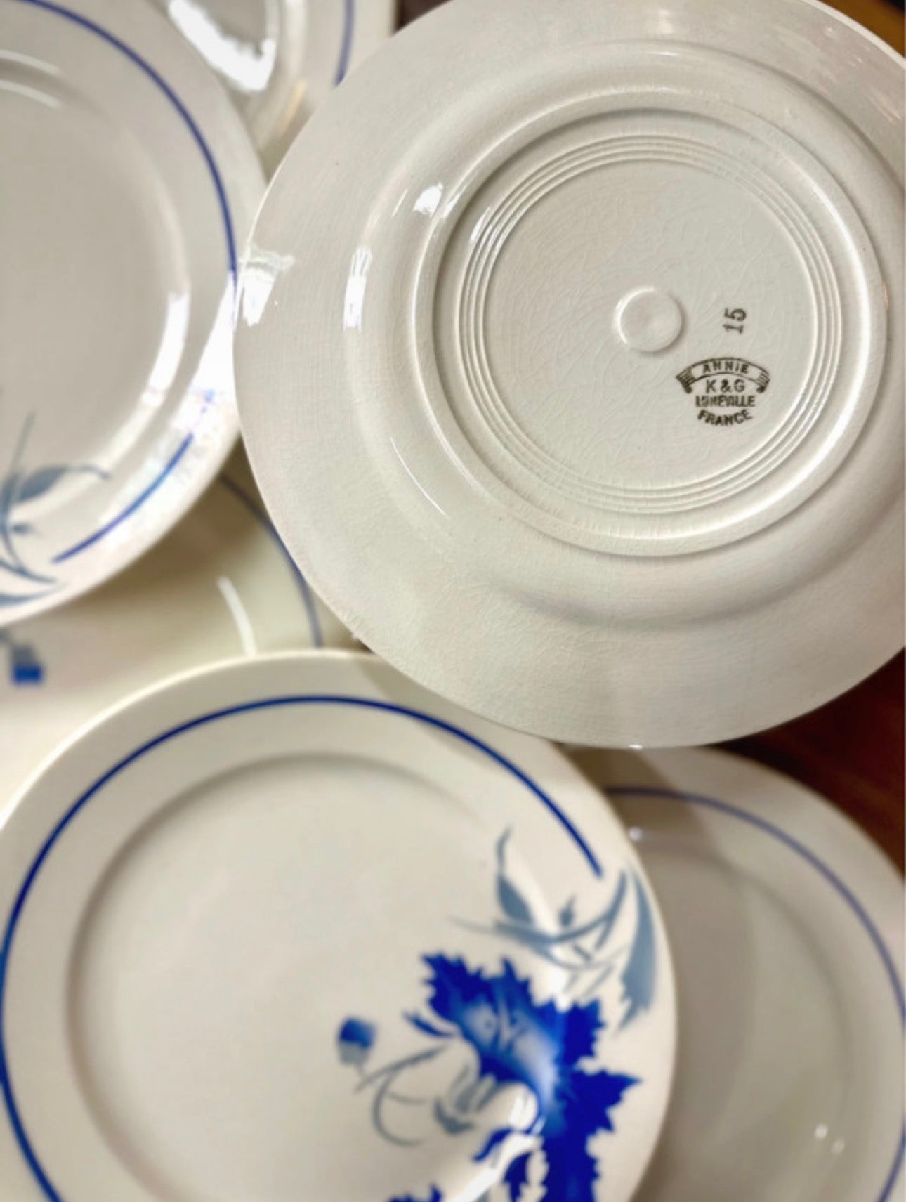 16 assiettes plates Luneville