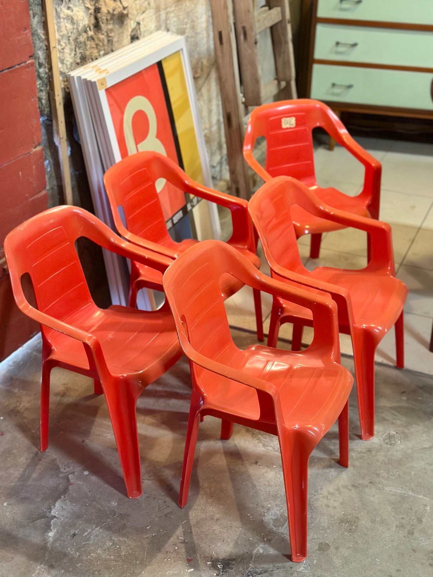 5 fauteuils enfant vintage