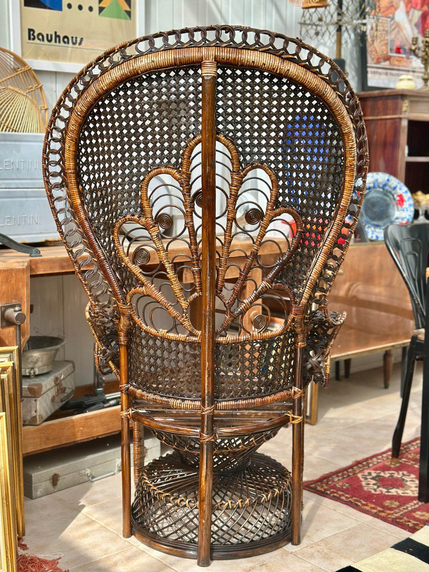 Fauteuil Emmanuelle modèle Paon