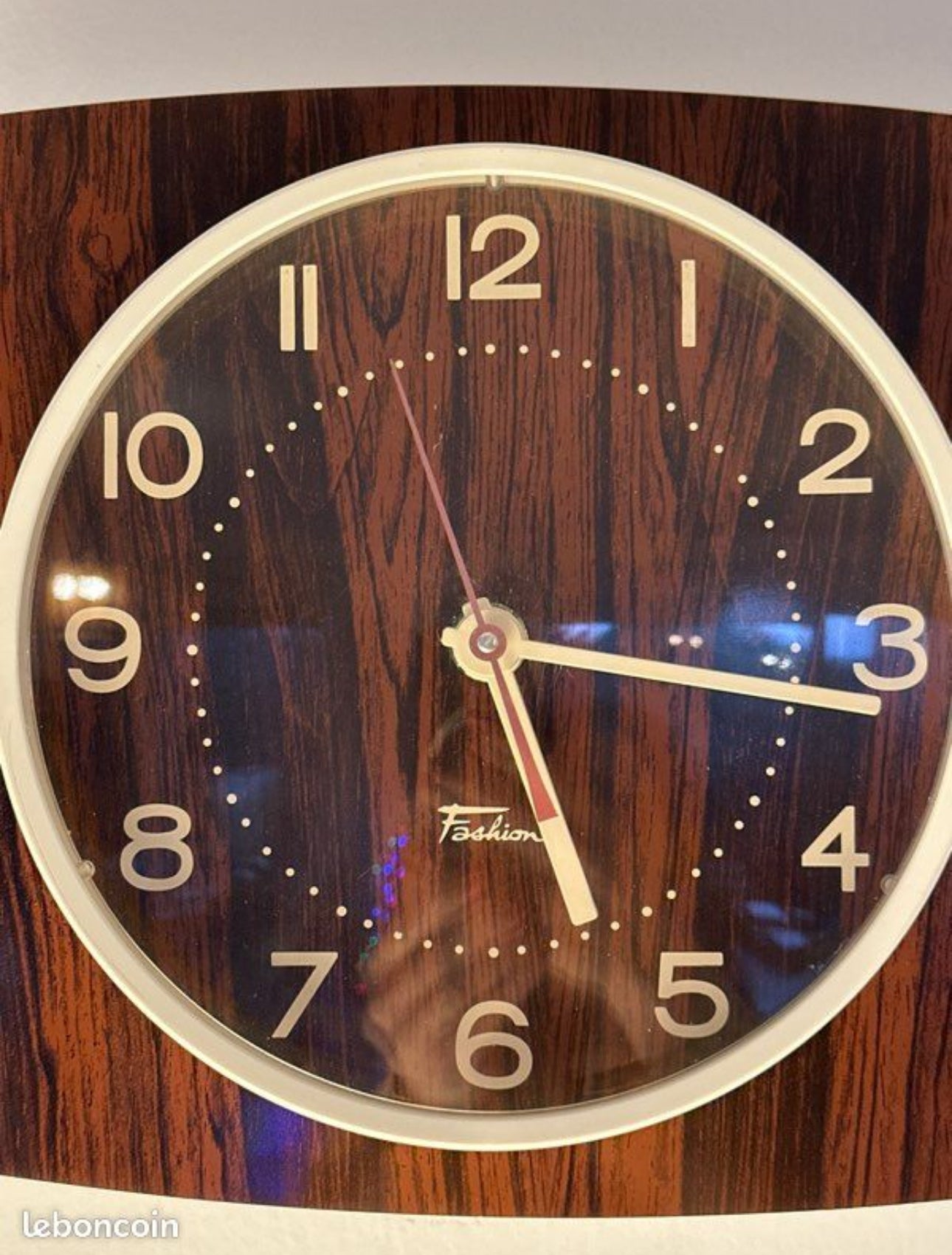 Pendule en formica vintage