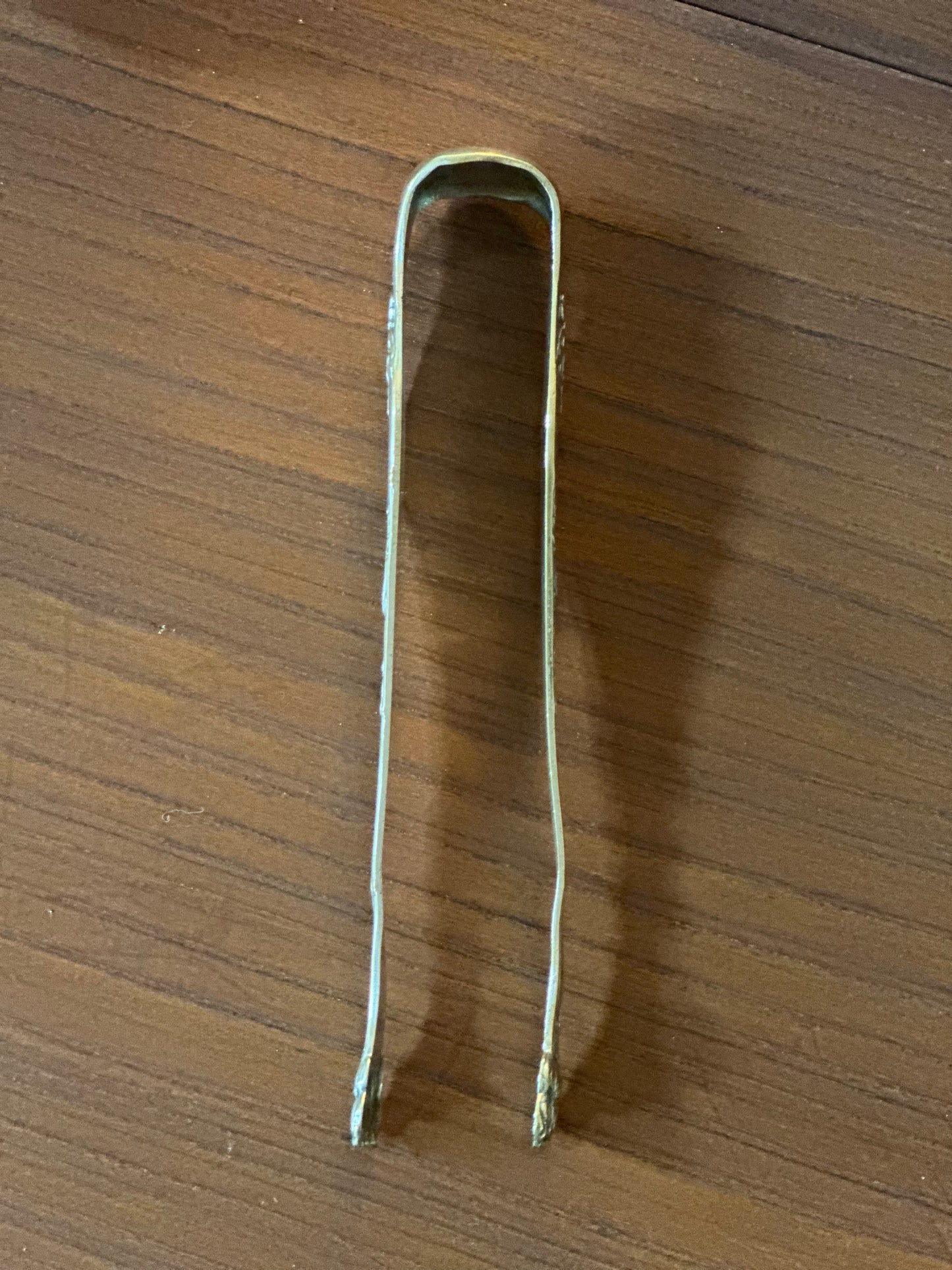 Pince à sucre en métal argenté