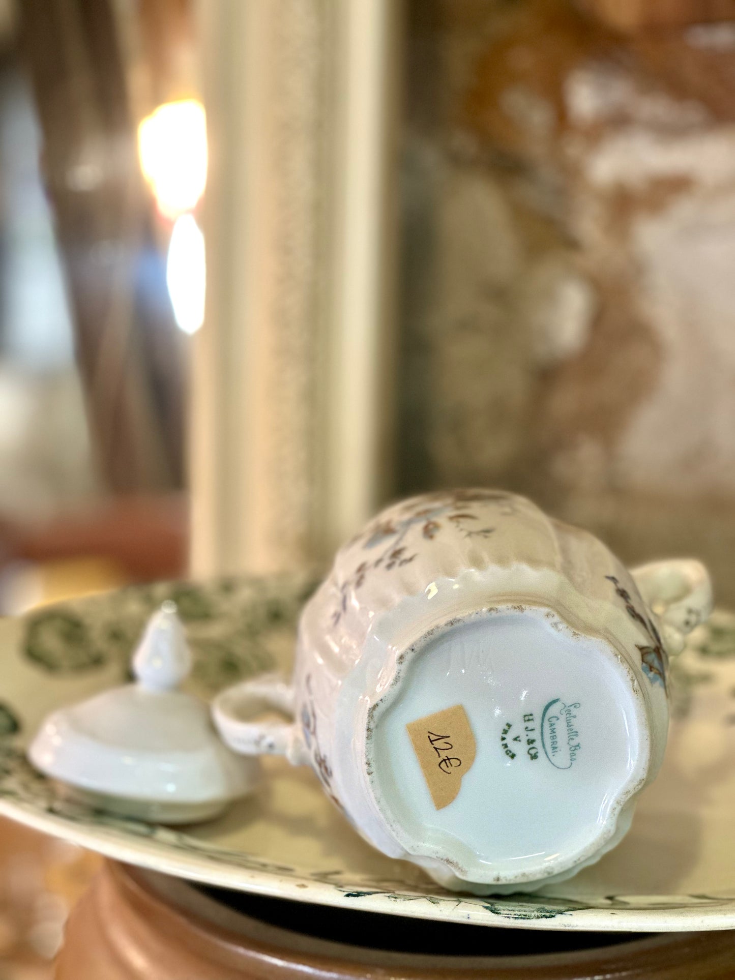 Sucrier en porcelaine de Limoges