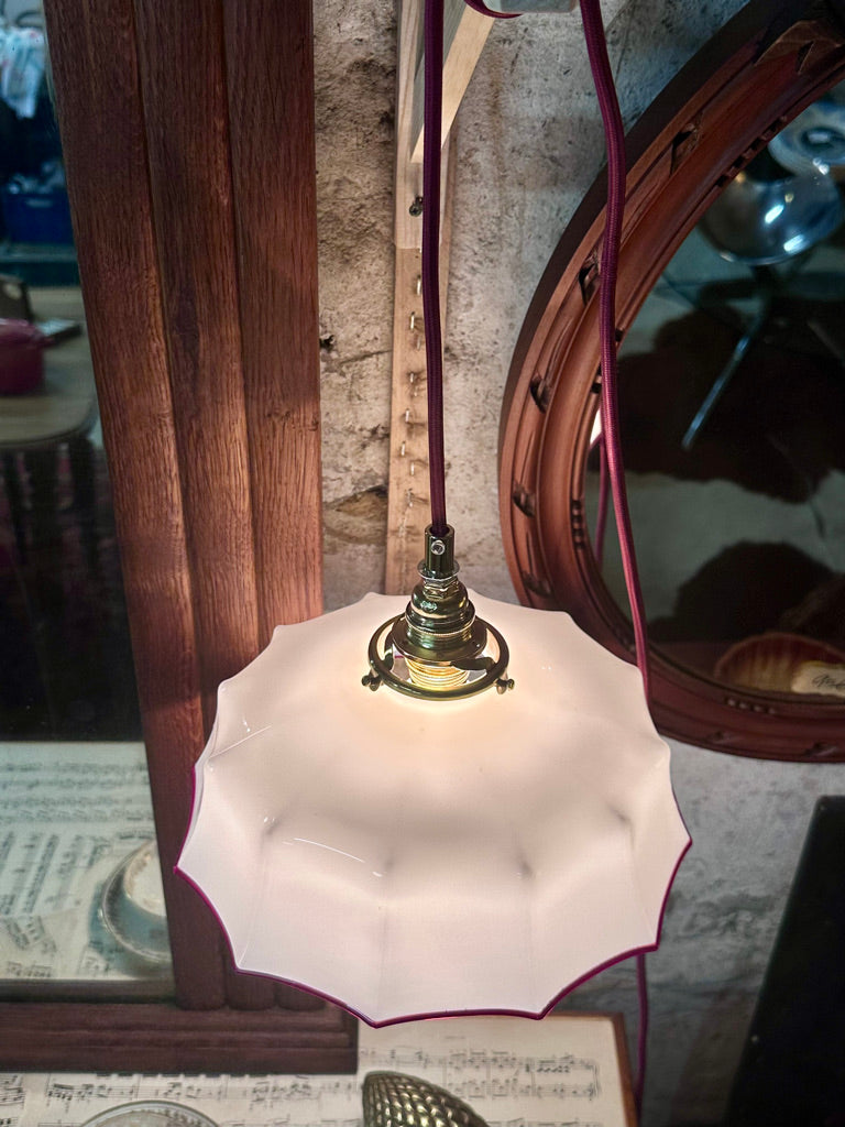 Baladeuse opaline rose