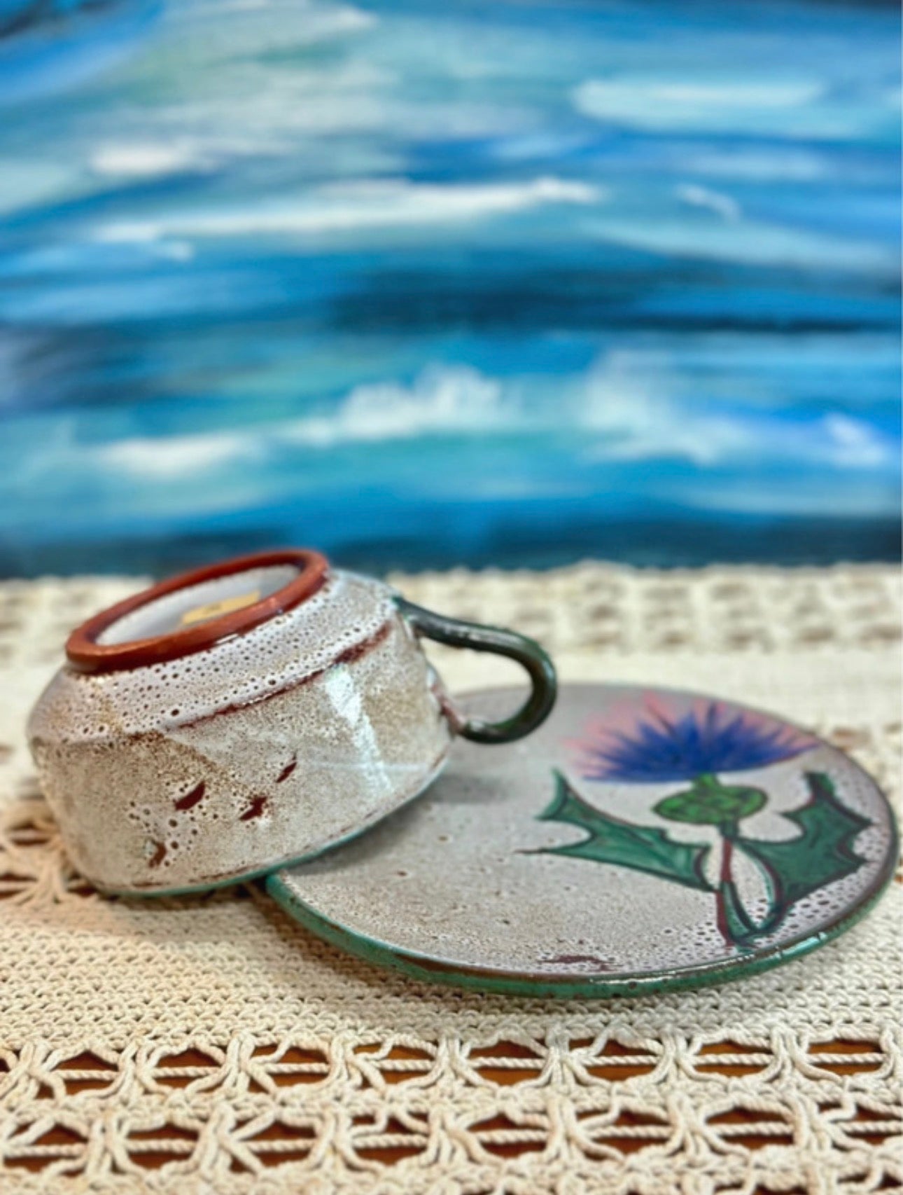 Tasse et soucoupe Vallauris