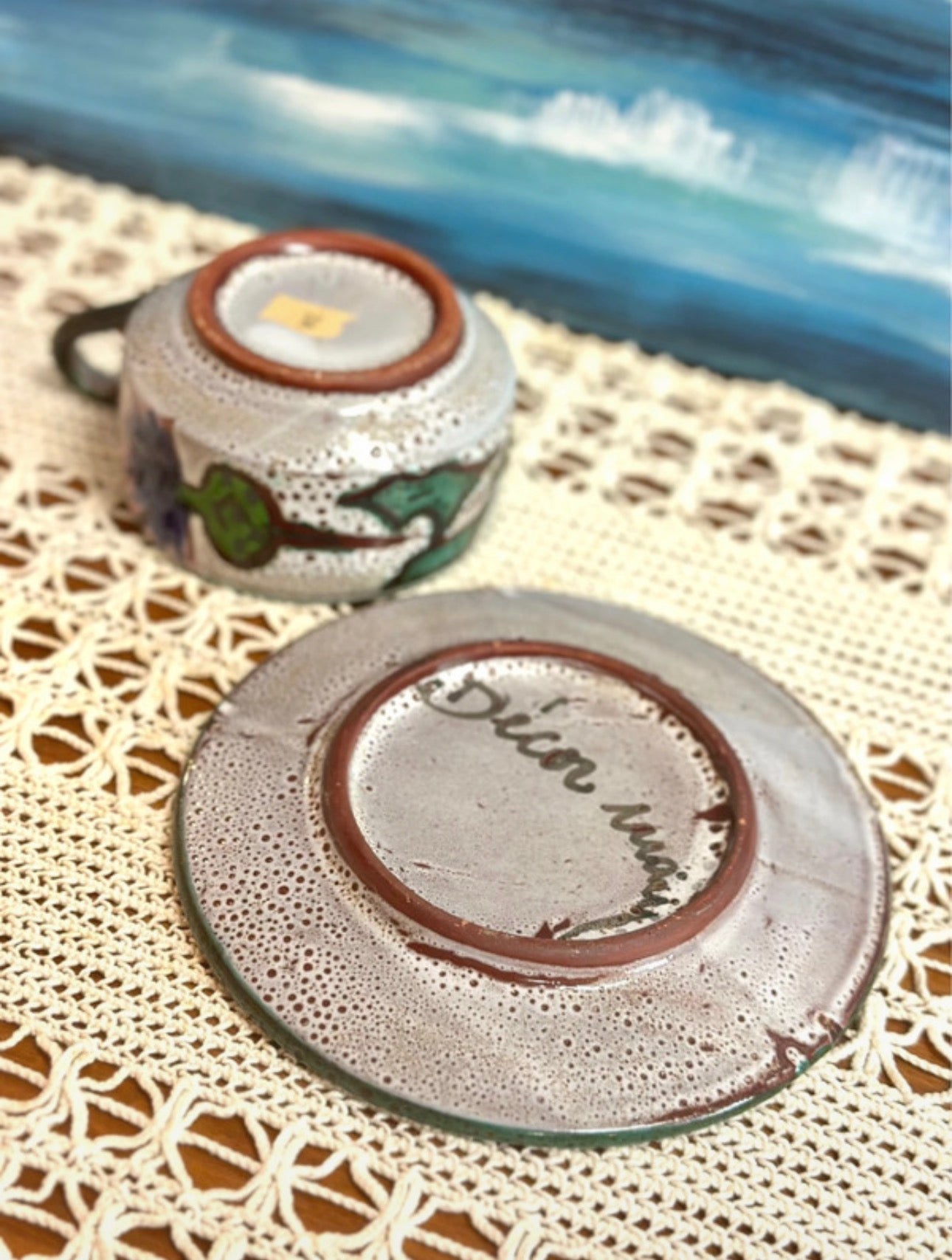 Tasse et soucoupe Vallauris