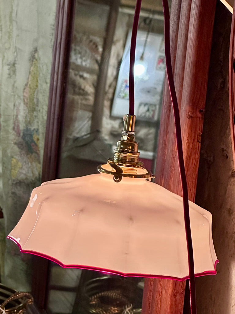 Baladeuse opaline rose