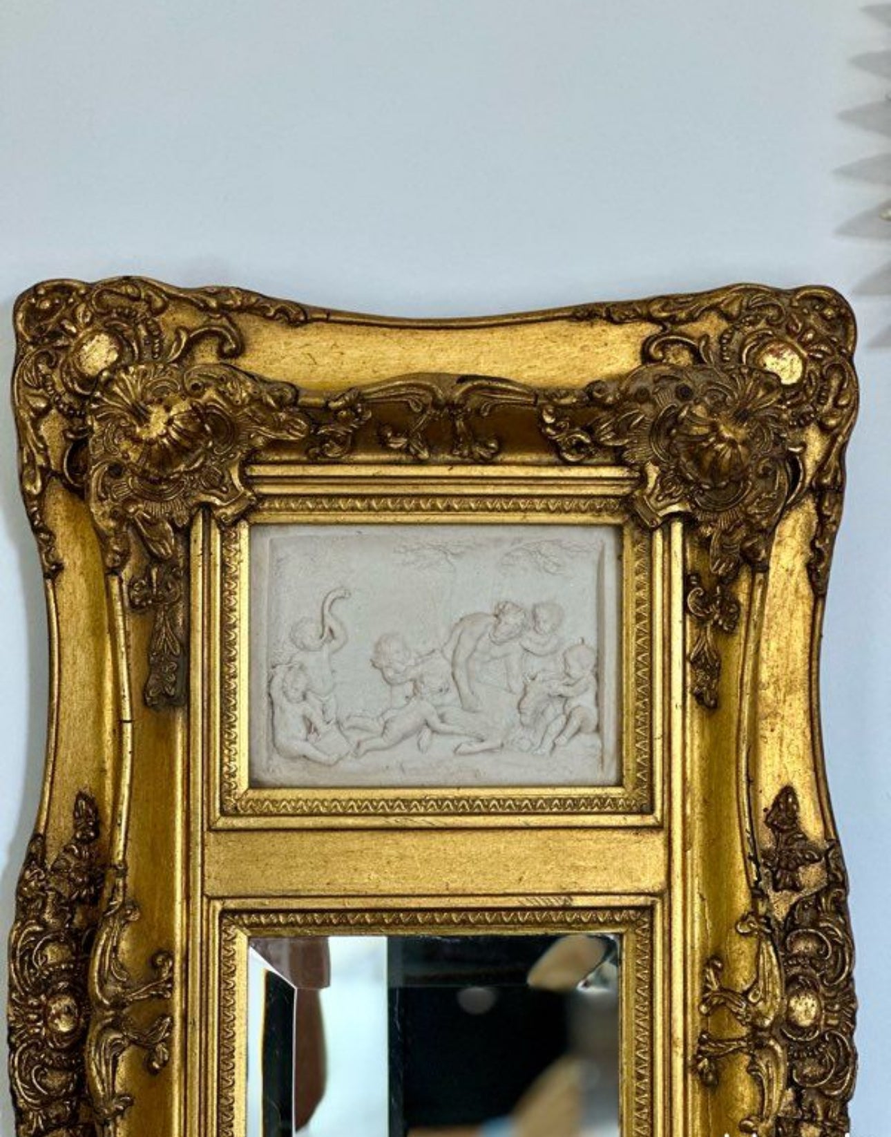 Paire de miroirs biseautés trumeaux
