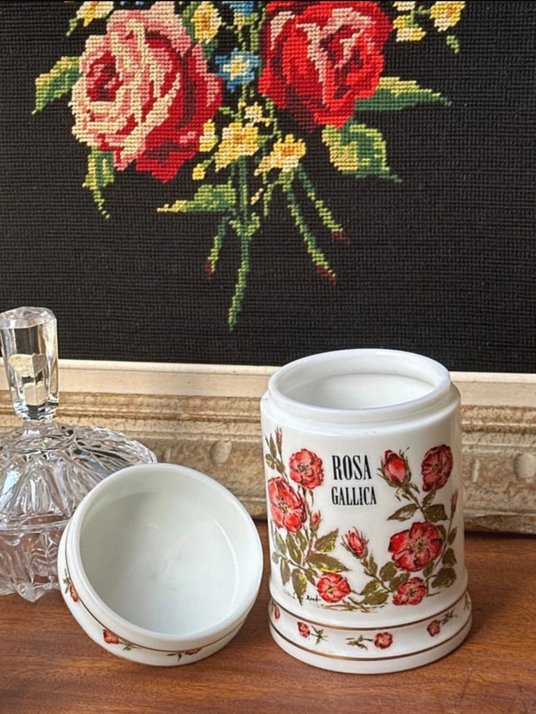 Ancien pot d'apothicaire Rosa Gallica
