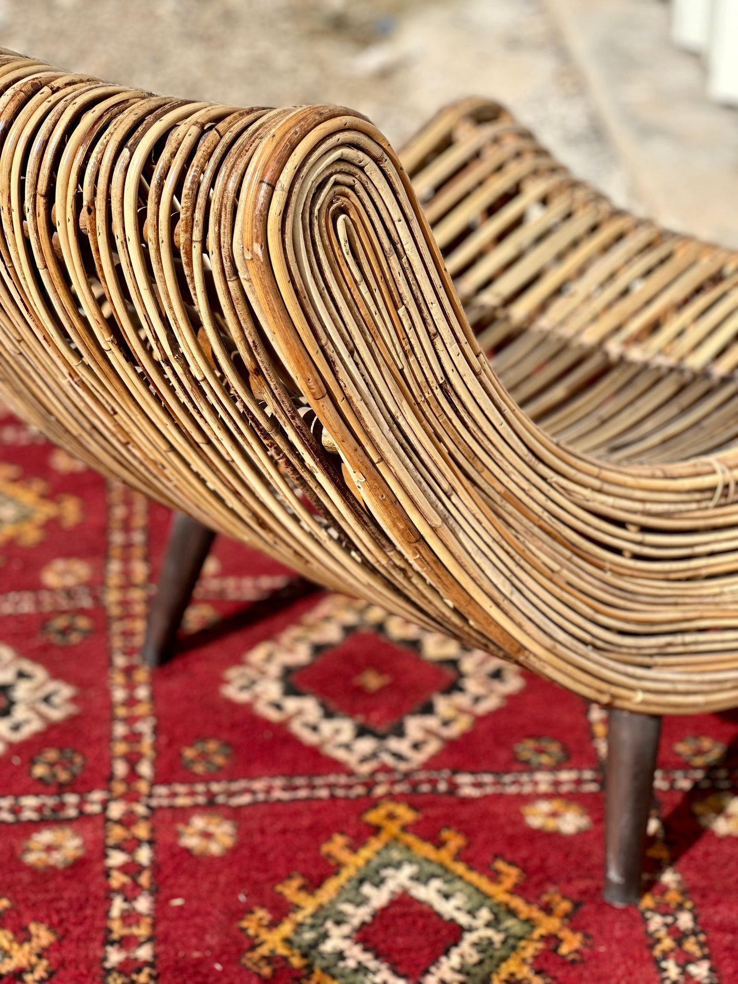Lounge chair rotin Fauteuil relax