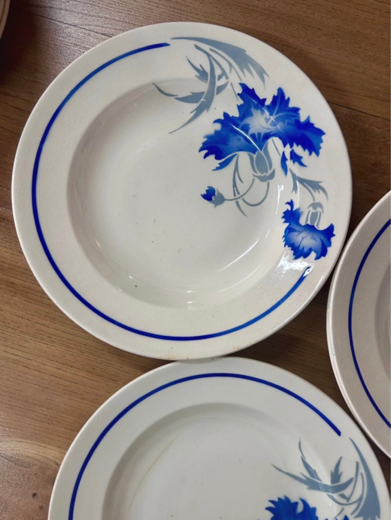 5 assiettes creuses Luneville