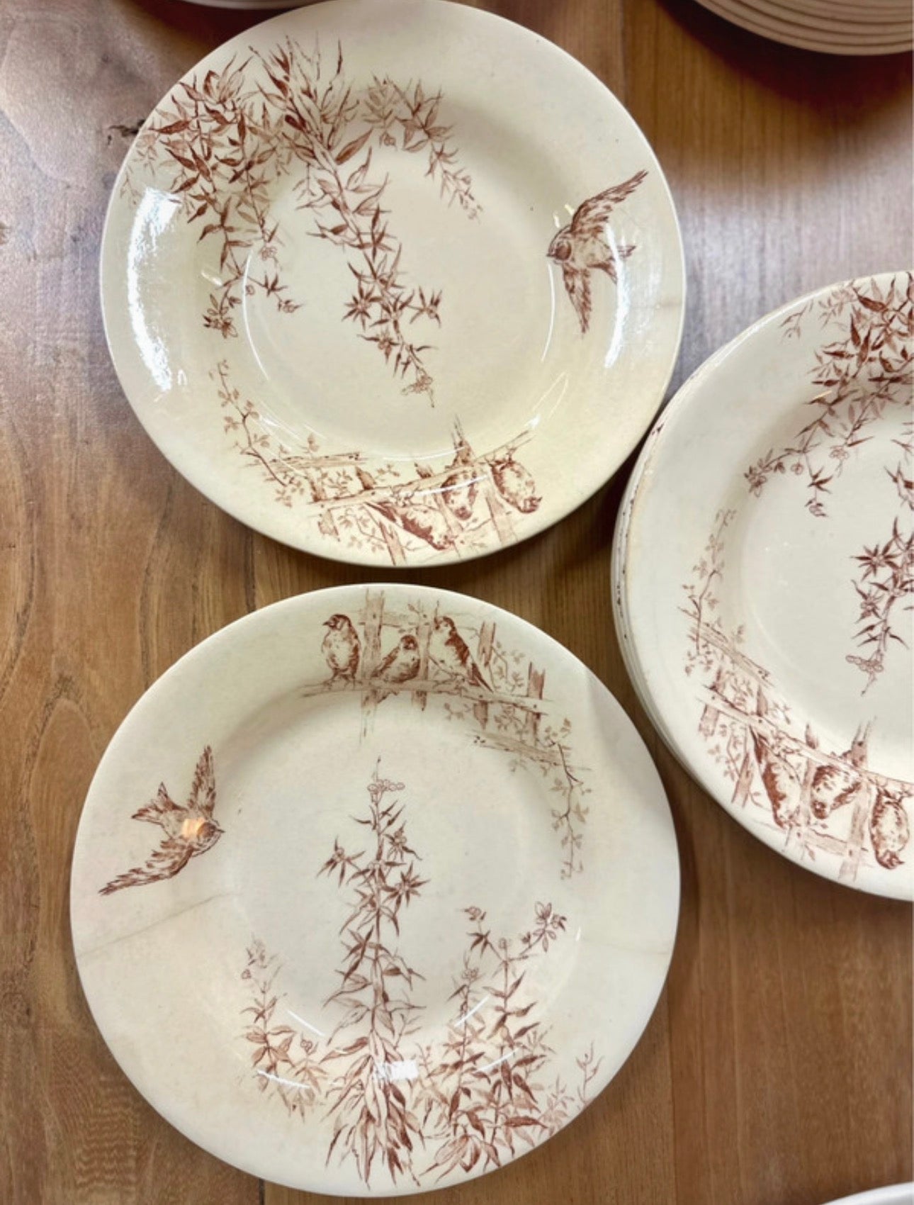 4 assiettes à soupe Gien