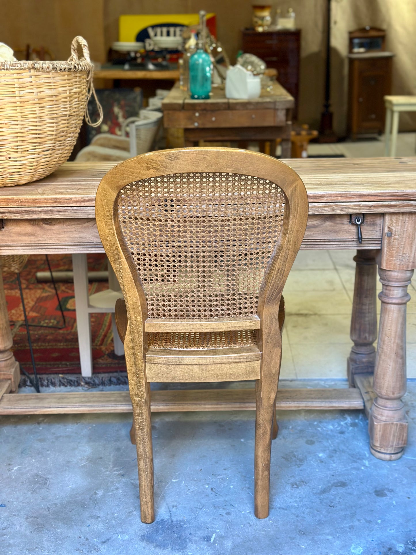 Chaises cannées vintage années 70-80